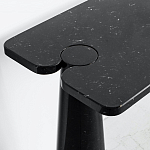 Консоль чёрная на 2-х конусообразных ножках Eros варинант исполнения - 2 | Loft Concept в Барнауле