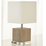 Настольная лампа деревянная с белым абажуром Wooden Table Lamp варинант исполнения - 1 | Loft Concept в Барнауле