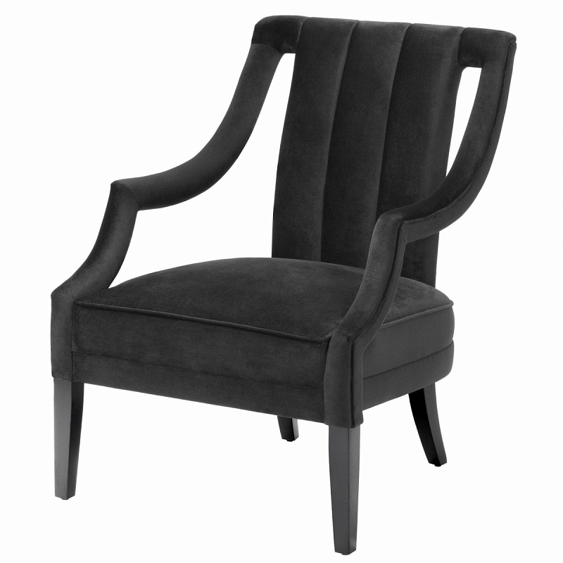 Кресло Eichholtz Chair Ermitage Black Черный Кресло Eichholtz Chair Ermitage Black Черный в Барнауле | Loft Concept