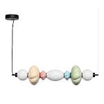 Подвесной светильник линейный с керамическими элементами 24W LED Fragrant Light варинант исполнения - 3 | Loft Concept в Барнауле