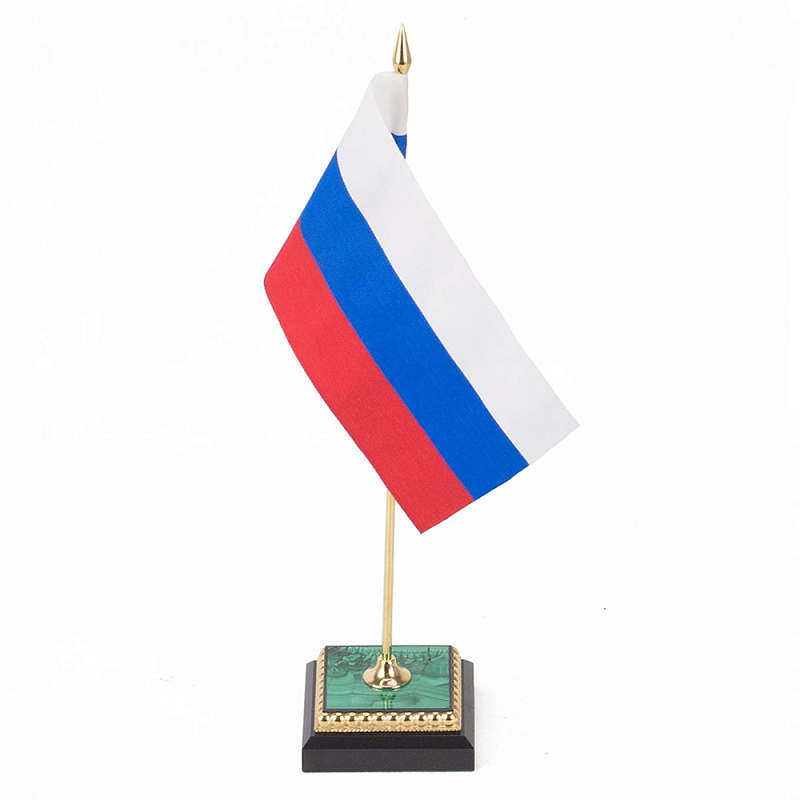 Флагшток из малахита и бронзы с позолотой Stone Flagpole Малахит (зеленый) Красный Белый Синий Флагшток из малахита и бронзы с позолотой Stone Flagpole Малахит (зеленый) Красный Белый Синий в Барнауле | Loft Concept