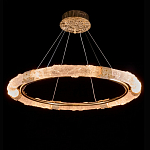 Люстра в форме кольца с золотым декором Warm Heavenly Light варинант исполнения - 2 | Loft Concept в Барнауле