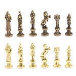Шахматы Ренессанс из бронзы с доской из натурального камня Змеевик Decorative Thematic Chess варинант исполнения - 5 | Loft Concept в Барнауле