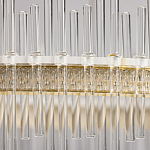 Люстра круглая с прозрачными стеклянными трубками 51 см Nembus варинант исполнения - 9 | Loft Concept в Барнауле