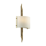 Бра с изогнутым плафоном на бронзовом основании с вертикальным декором из металлических трубок Sohne варинант исполнения - 7 | Loft Concept в Барнауле