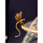 Чаша из прозрачного стекла с рельефным ободком и фигурками стрекоз Eden Garden варинант исполнения - 4 | Loft Concept в Барнауле