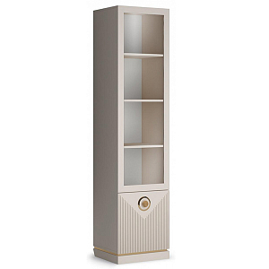 Шкаф-витрина с полками и стеклянной дверкой Satin Furniture