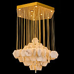 Люстра с фигурными подвесками из натурального камня Glowing Spheres варинант исполнения - 1 | Loft Concept в Барнауле