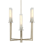 Люстра с 6-ю белыми матовыми плафонами из стекла в форме цилиндра Longitude варинант исполнения - 4 | Loft Concept в Барнауле