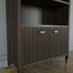 Книжный Стеллаж Elsa Dreams Walnut с задней стенкой варинант исполнения - 2 | Loft Concept в Барнауле