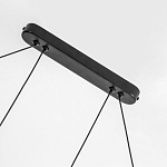 Светодиодная люстра Black LED Circle and Oval Lamp варинант исполнения - 3 | Loft Concept в Барнауле