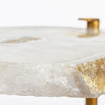 Кофейный стол со столешницей из агата Agate Design Beige варинант исполнения - 3 | Loft Concept в Барнауле