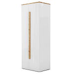 Шкаф платяной с белым глянцевым фасадом Grace of Furniture варинант исполнения - 2 | Loft Concept в Барнауле