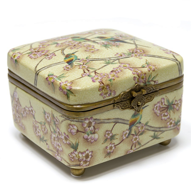 Шкатулка Casket Sakura Бежевый Бронза Шкатулка Casket Sakura Бежевый Бронза в Барнауле | Loft Concept