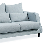 Диван Seldon с мягкими подушками голубое букле варинант исполнения - 6 | Loft Concept в Барнауле