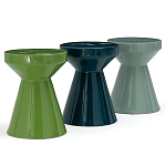 Приставной стол из керамики Manufacto Gray-green варинант исполнения - 3 | Loft Concept в Барнауле