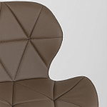 Стул с коричневым сиденьем из экокожи JEROEN варинант исполнения - 7 | Loft Concept в Барнауле