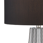 Настольная лампа с черно-белым узором Wavy Stripes варинант исполнения - 1 | Loft Concept в Барнауле