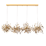 Люстра подвесная из четырех частей с металлическими круглыми элементами Terzani Argent варинант исполнения - 2 | Loft Concept в Барнауле