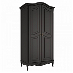 Шкаф черный из массива бука в стиле прованс Black Provence варинант исполнения - 3 | Loft Concept в Барнауле