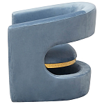 Кресло голубое Walsh Blue Armchair варинант исполнения - 5 | Loft Concept в Барнауле