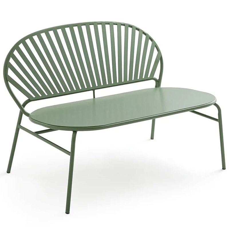 Зелёная скамья из стали Goodwin Metal Bench Green Зеленый шалфей Зелёная скамья из стали Goodwin Metal Bench Green Зеленый шалфей в Барнауле | Loft Concept