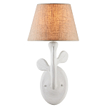 Бра с белым каркасом и тканевым абажуром Natural Stems варинант исполнения - 2 | Loft Concept в Барнауле