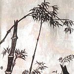 Обои ручная роспись Bamboo Quicksilver on Tarnished Silver gilded paper варинант исполнения - 1 | Loft Concept в Барнауле