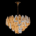 Люстра с многослойными белыми и прозрачными подвесками Character Chandelier варинант исполнения - 4 | Loft Concept в Барнауле