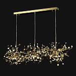 Люстра подвесная из трех частей с металлическими круглыми элементами Terzani Argent варинант исполнения - 5 | Loft Concept в Барнауле