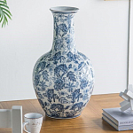 Ваза с классическим узором шинуазри синего цвета Blue & White Ornament  варинант исполнения - 5 | Loft Concept в Барнауле