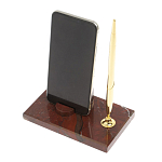 Подставка для телефона с ручкой из натурального камня креноид Natural Stone Stand варинант исполнения - 3 | Loft Concept в Барнауле