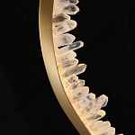 Подвесной светильник обрамленный элементами в виде кристаллов Smooth Shine варинант исполнения - 5 | Loft Concept в Барнауле