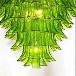 Люстра из семи ярусов зеленого стекла Independence варинант исполнения - 7 | Loft Concept в Барнауле