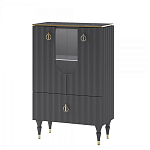 Витрина низкая двухдверная с ящиком Expanses of Beauty Graphite варинант исполнения - 1 | Loft Concept в Барнауле