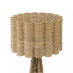 Торшер с плетеным абажуром на основании в виде треноги Lamp with Wicker Lampshade варинант исполнения - 2 | Loft Concept в Барнауле