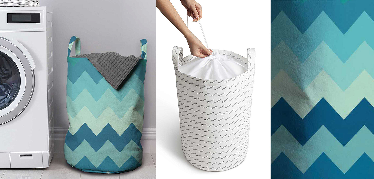 Корзина Blue Chevron Basket Корзина Blue Chevron Basket - Loft-Concept в Барнауле