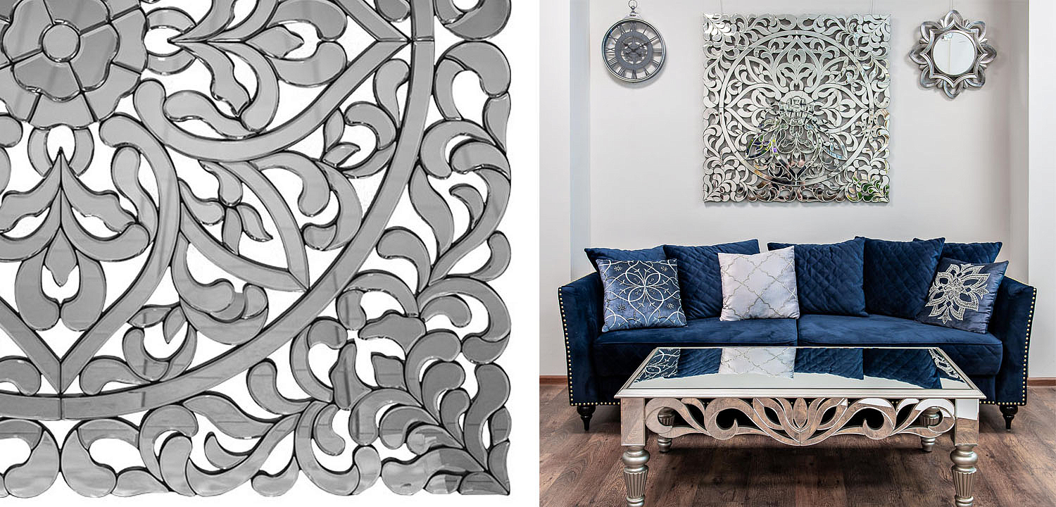 Зеркальное панно Openwork Mirror Square - Loft-Concept в Барнауле