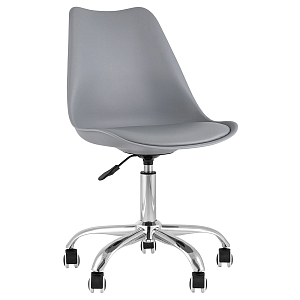 Офисный стул на металлическом основании EGGERY Grey пластик