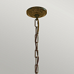 Люстра бронзового цвета с 6-ю лампами и подвесками из оптического стекла в классическом стиле Feiss варинант исполнения - 4 | Loft Concept в Барнауле