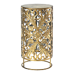 Столик приставной с цветочной резной фактурой Madagascar варинант исполнения - 1 | Loft Concept в Барнауле