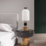 Настольная лампа в виде фонаря с белым фактурным абажуром Echoes of Light варинант исполнения - 7 | Loft Concept в Барнауле