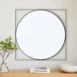 Зеркало в черной металлической раме Urban Style Mirror варинант исполнения - 3 | Loft Concept в Барнауле