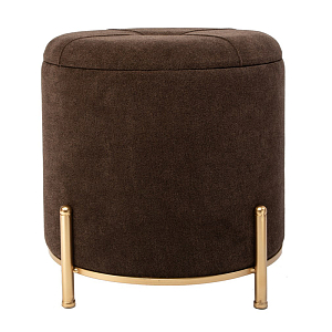 Пуф Gold Legs коричневый