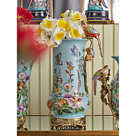 Ваза с птичкой из фарфора с бронзовыми элементами Garden of Eden варинант исполнения - 7 | Loft Concept в Барнауле