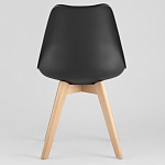 Стул с основой из пластика и мягким сиденьем Arvika Black варинант исполнения - 4 | Loft Concept в Барнауле