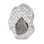 Бра с волнообразным стеклянным плафоном и вставкой из мрамора Liquid Stone варинант исполнения - 1 | Loft Concept в Барнауле