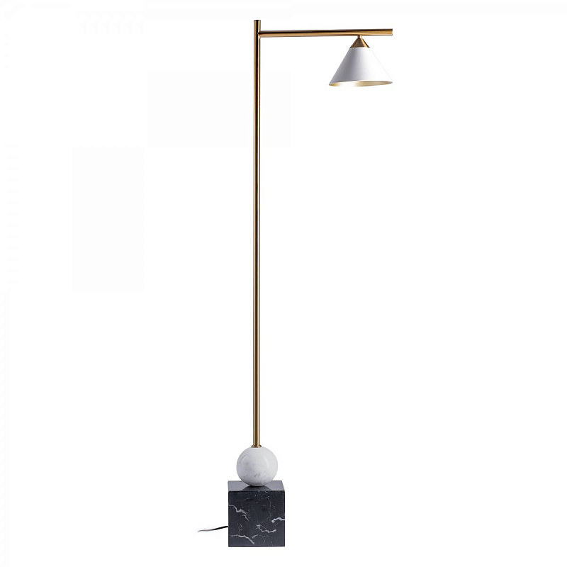 Торшер Kelly Wearstler CLEO FLOOR LAMP Белый Латунь Графит Торшер Kelly Wearstler CLEO FLOOR LAMP Белый Латунь Графит в Барнауле | Loft Concept