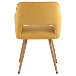 Стул в рогожке желтого цвета NEASAN STOOL варинант исполнения - 3 | Loft Concept в Барнауле