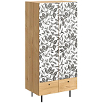 Шкаф с принтом Leaf bouquet варинант исполнения - 1 | Loft Concept в Барнауле